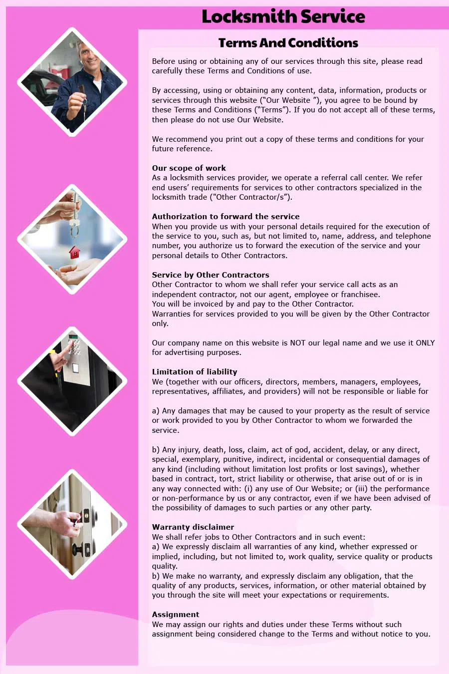 Locksmiths Of Denver, Denver, CO 303-357-8313 - TermsAndCondition-15